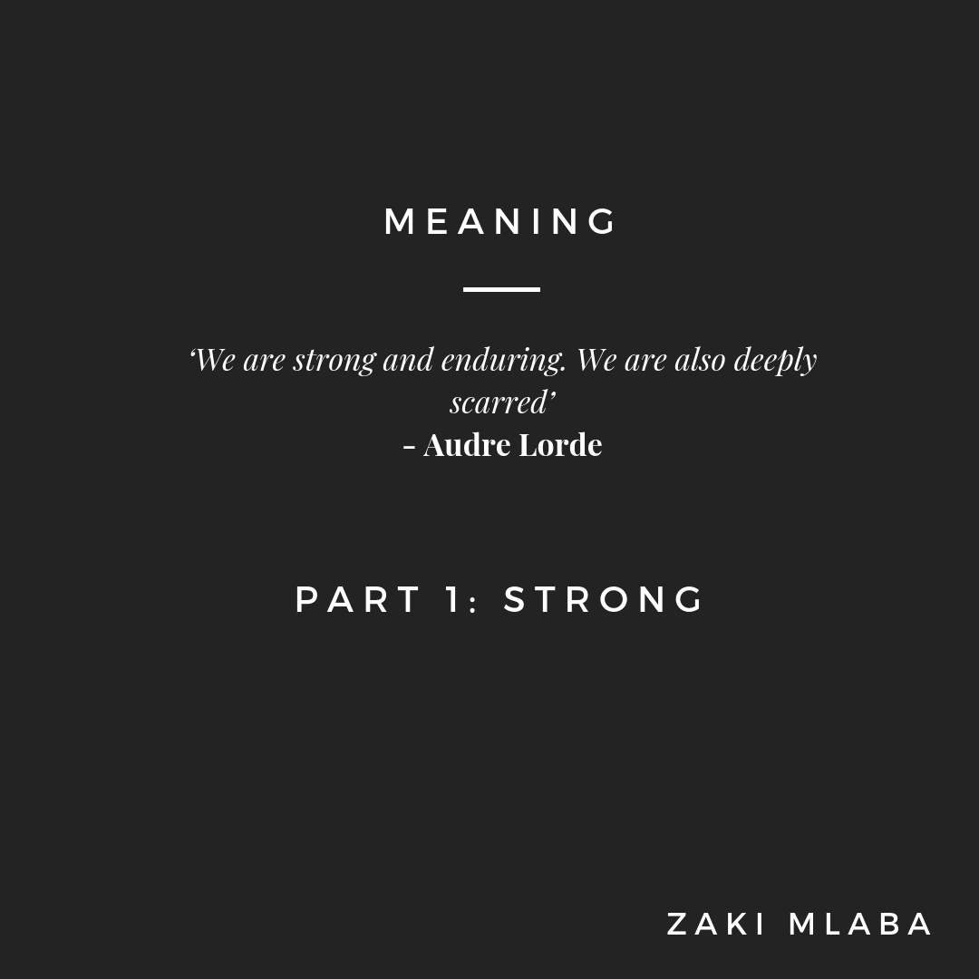 Meaning. Part 1: Strong