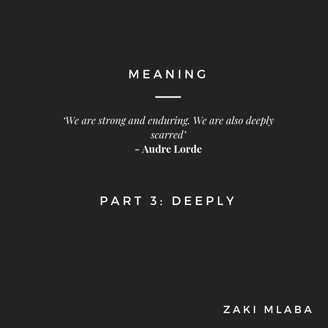 Meaning. Part 3: Deeply